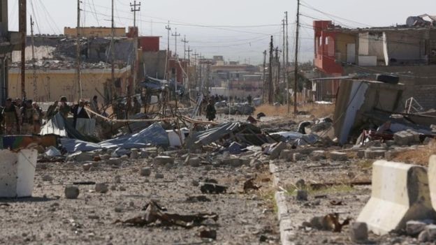 Irak - rad Sinjar, nakon borbi vladinih snaga i koalicije protiv ISIL-a